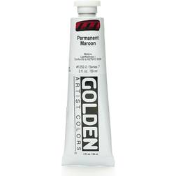 Golden Heavy Body Acrylics permanent maroon 2 oz