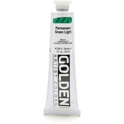 Golden Heavy Body Acrylics permanent green light 2 oz