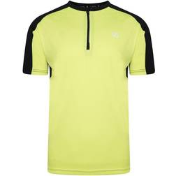 Dare 2b Aces II Lightweight Zip Up T-shirt Men - Fluro Yellow Black