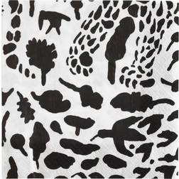 Iittala Oiva Toikka Cheetah napkin 20-pack Black-white