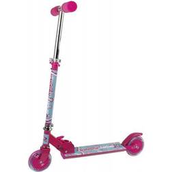 Kids Globe Street Rider 720287 Aluminium Scooter with Abec 7 Bearings Pink with Floral Pattern Foldable