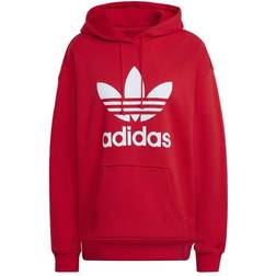 Adidas Women Originals Adicolor Trefoil Hoodie- Vivid Red