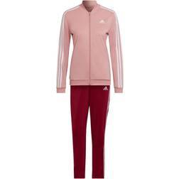 Adidas Essentials 3-Stripes Track Suit Women - Legacy Burgundy/White