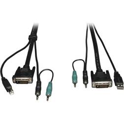 Tripp Lite DVI/3.5mm/USB A-DVI/3.5mm/USB B 5.9ft