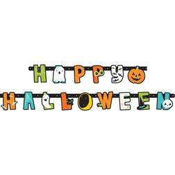 Amscan 9907451 Halloween Friends Party Letter Banner Decoration 1.92 m