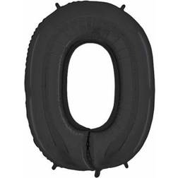 Grabo Jumbo Number 0 Black Balloon