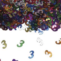 Folat Party Confetti Number 3 Multi colors