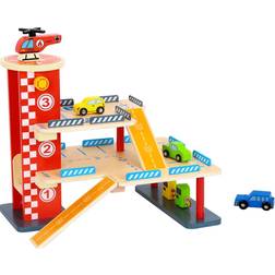 Tooky Toy Wooden Parking Structure