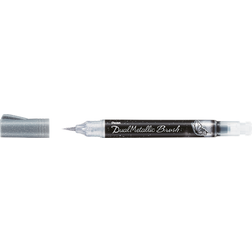 Pentel Dual Metallic Brush Silver