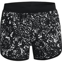 Under Armour Fly By 2.0 Printed Shorts Women - Black/Reflective