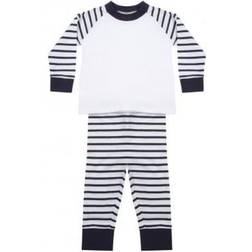 Larkwood Childrens Striped Pyjama - Navy Stripe