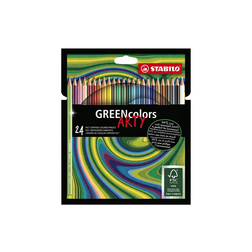 Stabilo Pack of 24 Green Arty Pencils