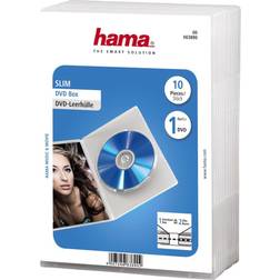 Hama CDs/DVD/Blu-ray Case Slim (10 Pcs) - Transparent