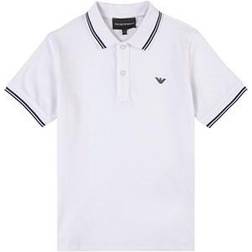Emporio Armani Kid's Logo Polo Shirt - Optical White