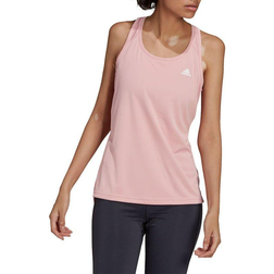 Adidas Designed To Move 3-Stripes Sport Tank Top Women - Wonder Mauve/White