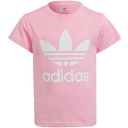 Adidas Kid's Adicolor Trefoil T-Shirt - True Pink/White (HC1974)