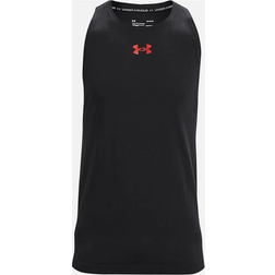 Under Armour Baseline Cotton Tank Top - Black/Red