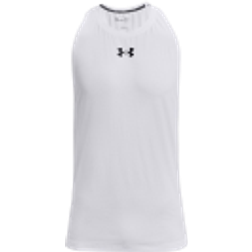 Under Armour Baseline Cotton Tank Top - White/Black