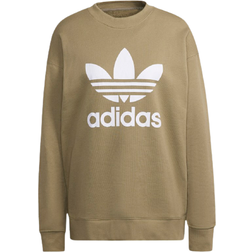 Adidas Women's Trefoil Crew Sweatshirt - Orbit Green