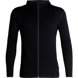 Icebreaker RealFleece Merino Elemental Long Sleeve Zip Hood Jacket Men - Black