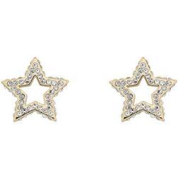 Ted Baker Tantum Twinkle Star Stud Earrings - Gold/Transparent