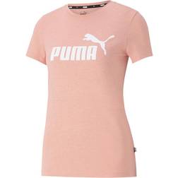 Puma Essentials Logo Heather Tee Women's - Apricot Blush Heather