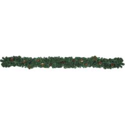 Europalms Noble pine garland with fir cones, 270cm, Dekorativ tallkrans med Julgran kottar, 270cm