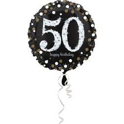 Svart 50-års heliumballong