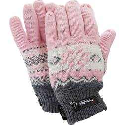 Floso Women's Thinsulate Fairisle Thermal Gloves - Pink