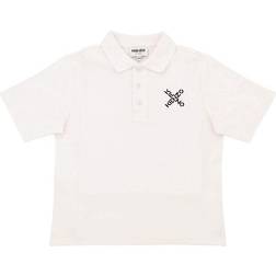 Kenzo Criss Cross Logo Polo Shirt - Off White (K25138-152)