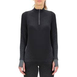 UYN Exceleration Long Sleeve Zip Up Shirt Women - Black/Cloud