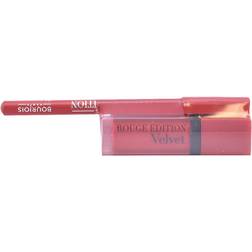 Bourjois Rouge Edition Set Velvet Lipstick 03 Contour Edition Lip Pencil 06