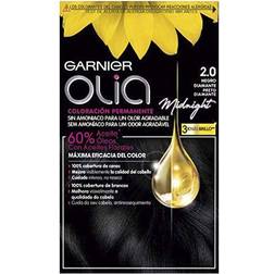 Garnier Permanent Dye Olia 2.0 Black Diamond Ammonia-free (4 Pieces)