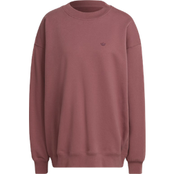 adidas Women Adicolor Oversized Sweatshirt - Quiet Crimson