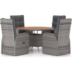 vidaXL 3059352 Patio Dining Set, 1 Table incl. 4 Chairs