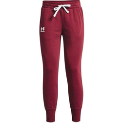 Under Armour Women's Rival Fleece Joggers - Black Rose/Posh Pink