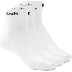 Reebok Active Core Ankle Socks 3-Pack Men - White