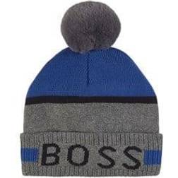 HUGO BOSS Pom Pom Beanie - Grey