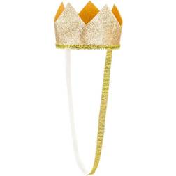 PartyDeco Crown in Fabric Gold