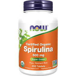 Now Foods Certified Organic Spirulina 500mg 200