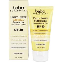 Babo Botanicals Daily Sheer Facial Sunscreen SPF40 50ml