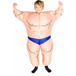 bodysocks Inflatable Bodybuilder Kids Costume