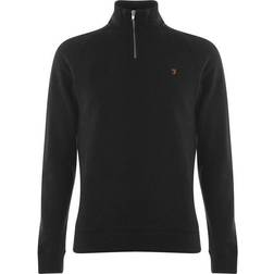 FARAH Jim Zip Jumper - Black