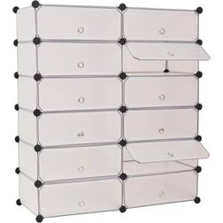 vidaXL Organiser with 12 Compartments Shoe Rack 36.2x41.3"