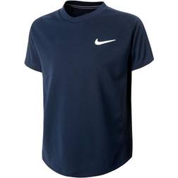 Nike Boys Court Dri-FIT Victory Short Sleeve T-shirt - Obsidian/Obsidian/White (CV7565-451)