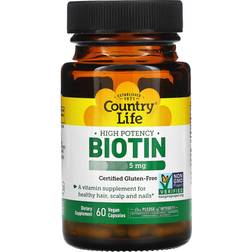 Country Life High Potency Biotin 5mg 60