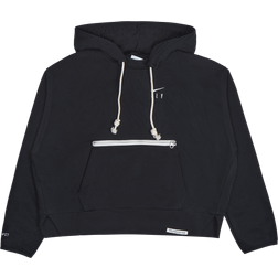 Nike Dri-FIT Swoosh Fly Standard Issue Pullover Basketball Hoodie Women - Black/Pale Ivory
