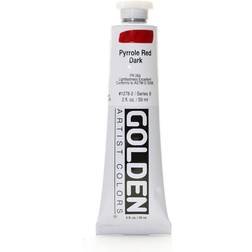 Golden Heavy Body Acrylics pyrrole red dark 2 oz