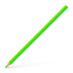 Faber-Castell Akvarellpenna/Färgpenna Grip Colour trekantig Neongrön (green neon),12 pennor/fp