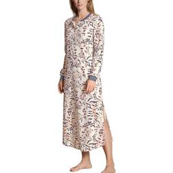 Calida Midnight Flowers Nightdress - Blue Granite